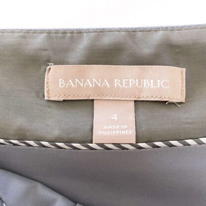 closeup of the Banana Republic brand label inside a wool pencil skirt