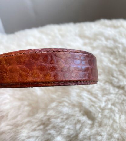 closeup view of a vintage faux alligator GAP headband